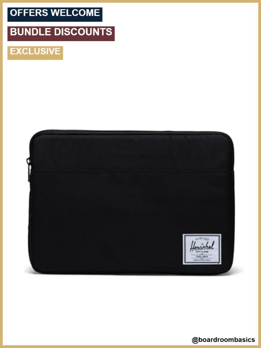 Herschel Anchor 15-16 Inch Laptop Sleeve with Padded Fleece Liner, Zippered